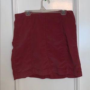Free People Corduroy Skirt - Maroon size 8